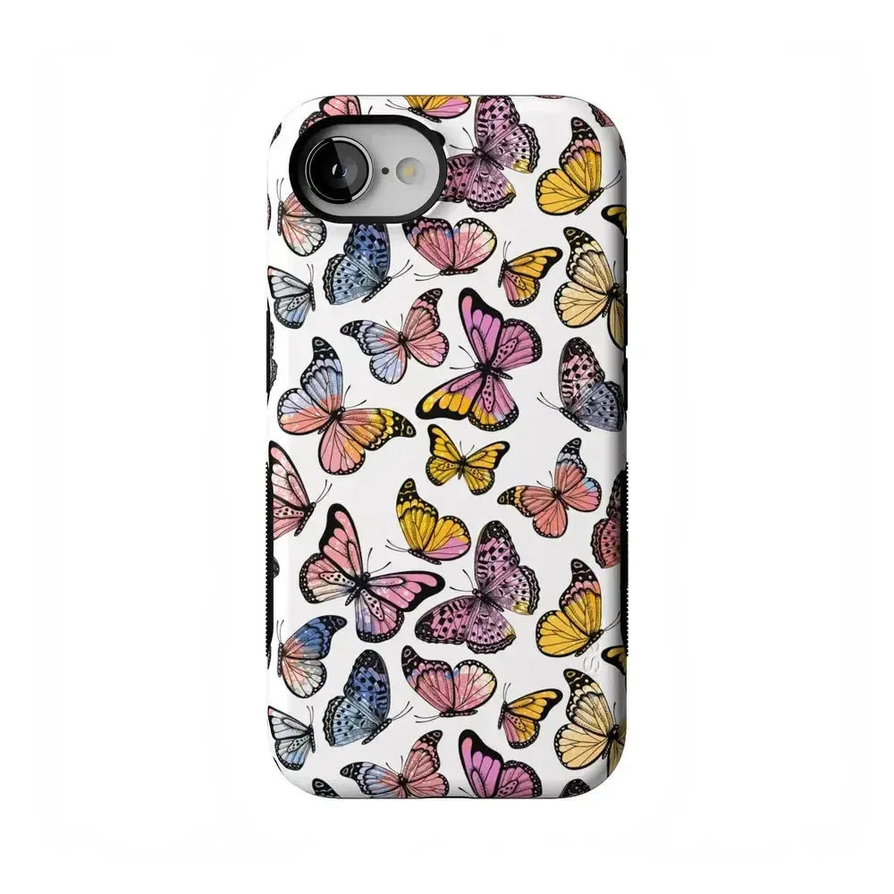 Free Spirit | Rainbow Butterfly Case iPhone Case get.casely Bold Flex + MagSafe® iPhone 16e 