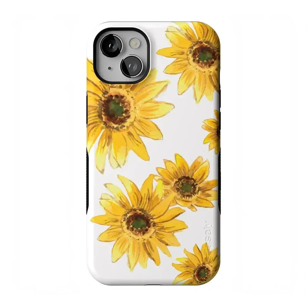 Golden Garden | Yellow Sunflower Floral Case iPhone Case get.casely Bold Flex + MagSafe® iPhone 14 Plus 