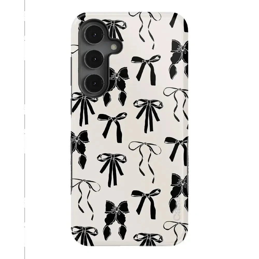 Goth Girlie | Black Bows Case Phone Case Casetry Bold Flex + MagSafe® Galaxy S25 Plus 