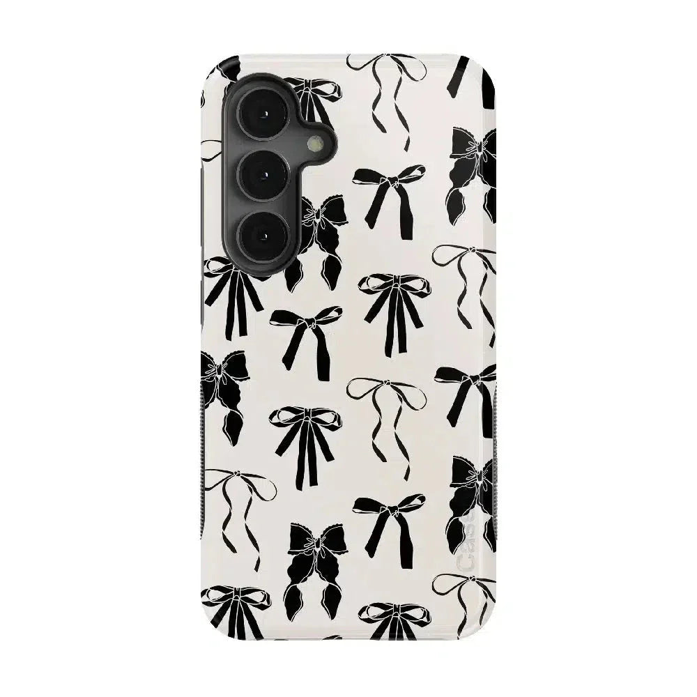 Goth Girlie | Black Bows Case Phone Case Casetry Bold Flex + MagSafe® Galaxy S25 