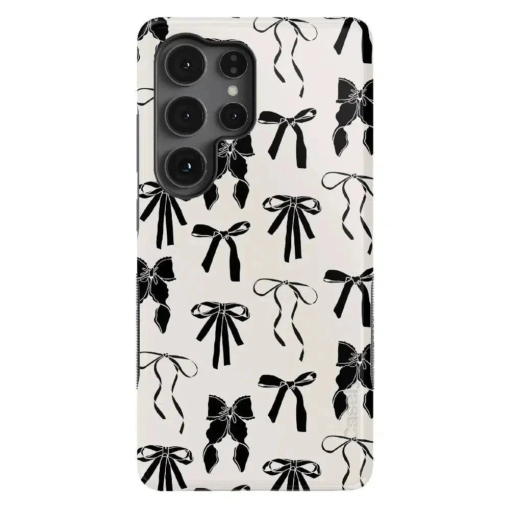 Goth Girlie | Black Bows Case Phone Case Casetry Bold Flex + MagSafe® Galaxy S25 Ultra 