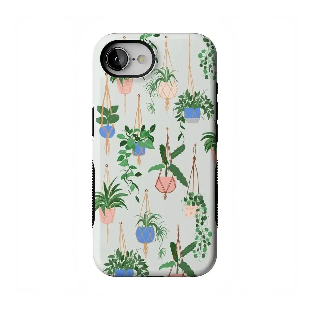 Hanging Around | Potted Plants Floral Case iPhone Case get.casely Bold Flex + MagSafe® iPhone 16e 