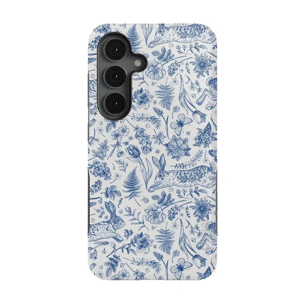 Hop & Bloom | Bunny Toile Case Phone Case Casetry Bold Flex + MagSafe® Galaxy S25 