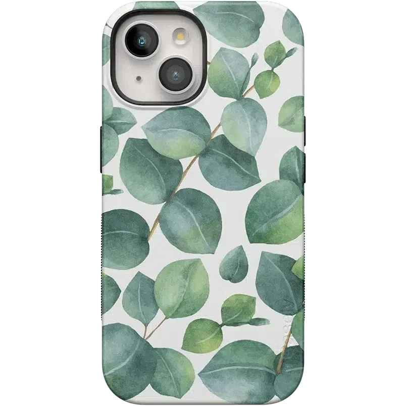 Leaf Me Alone | Green Floral Print Case iPhone Case get.casely Bold Flex + MagSafe® iPhone 15 Plus 