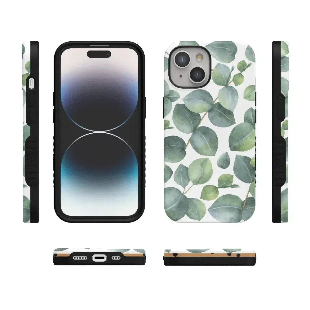 Leaf Me Alone | Green Floral Print Case