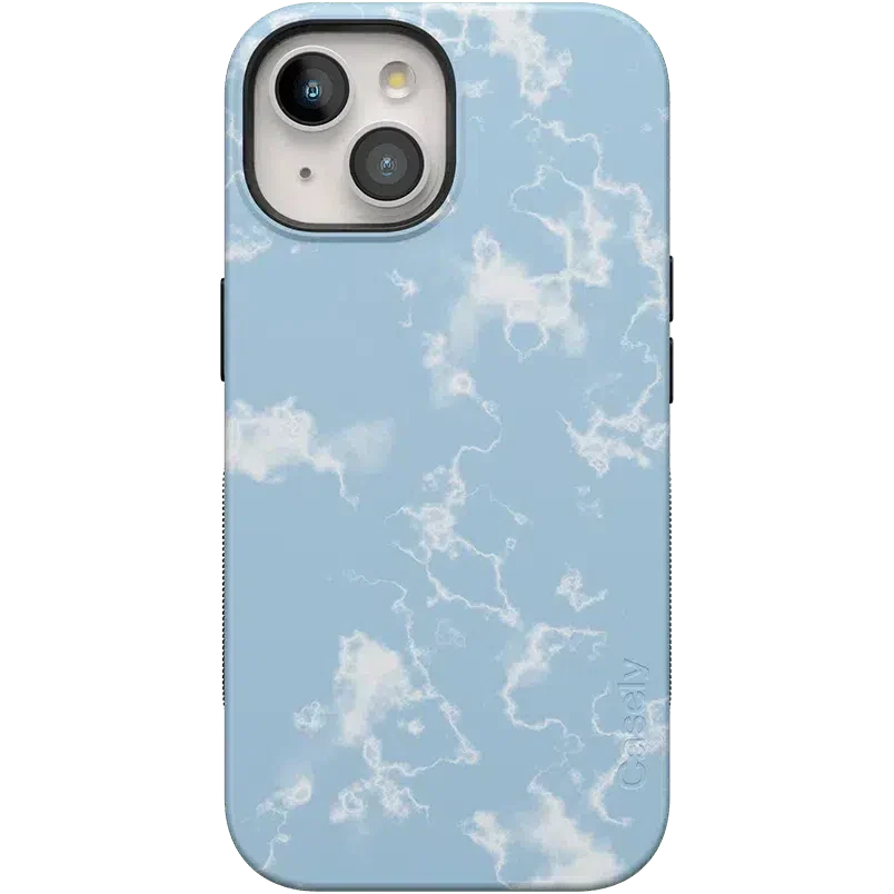 Light Blue Skies | Marble Clouds Case iPhone Case get.casely Bold Flex + MagSafe® iPhone 15 Plus 