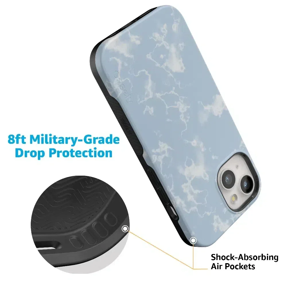 Light Blue Skies | Marble Clouds Case
