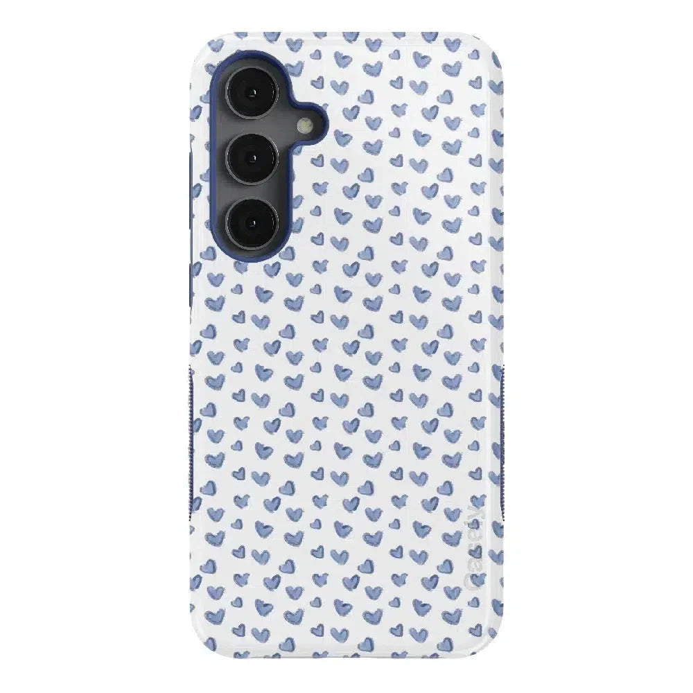 Lovebug | Blue Hearts Case Phone Case Casetry Bold Flex + MagSafe® Galaxy S25 Ultra 