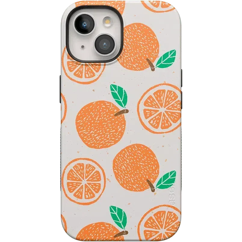 Main Squeeze | Orange Stamped Case iPhone Case get.casely Bold Flex + MagSafe® iPhone 15 Plus 