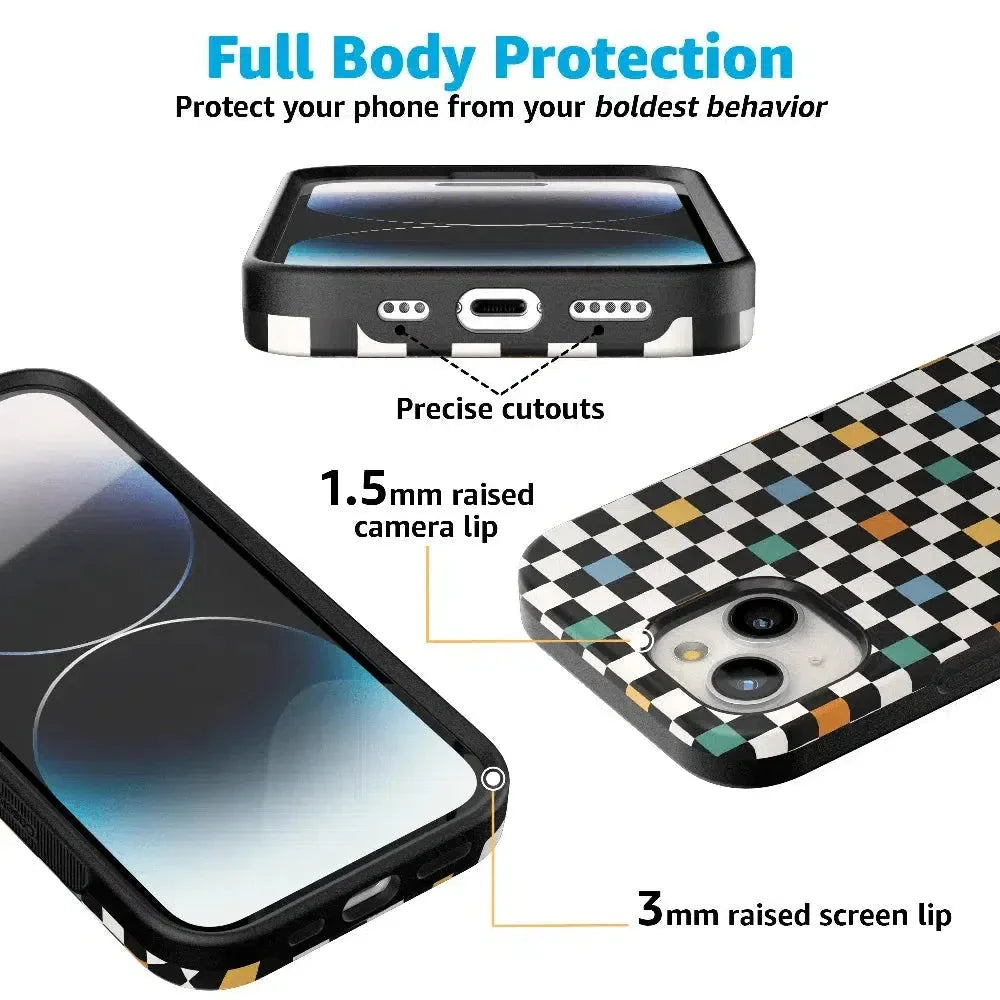 Old Skool | Retro Checkerboard Case