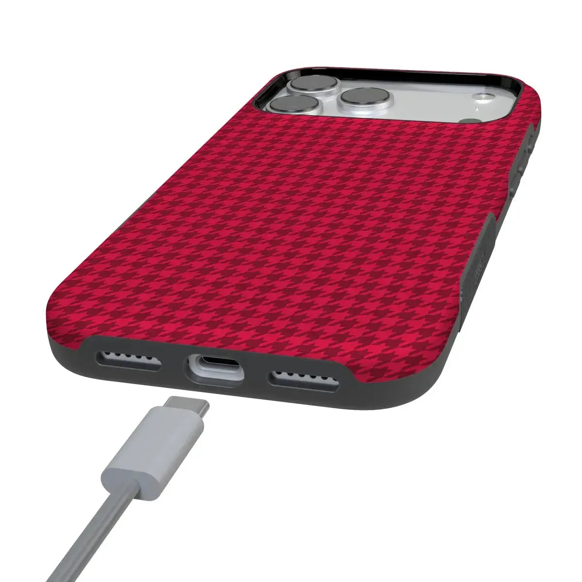 Best Dressed | Red Houndstooth Case