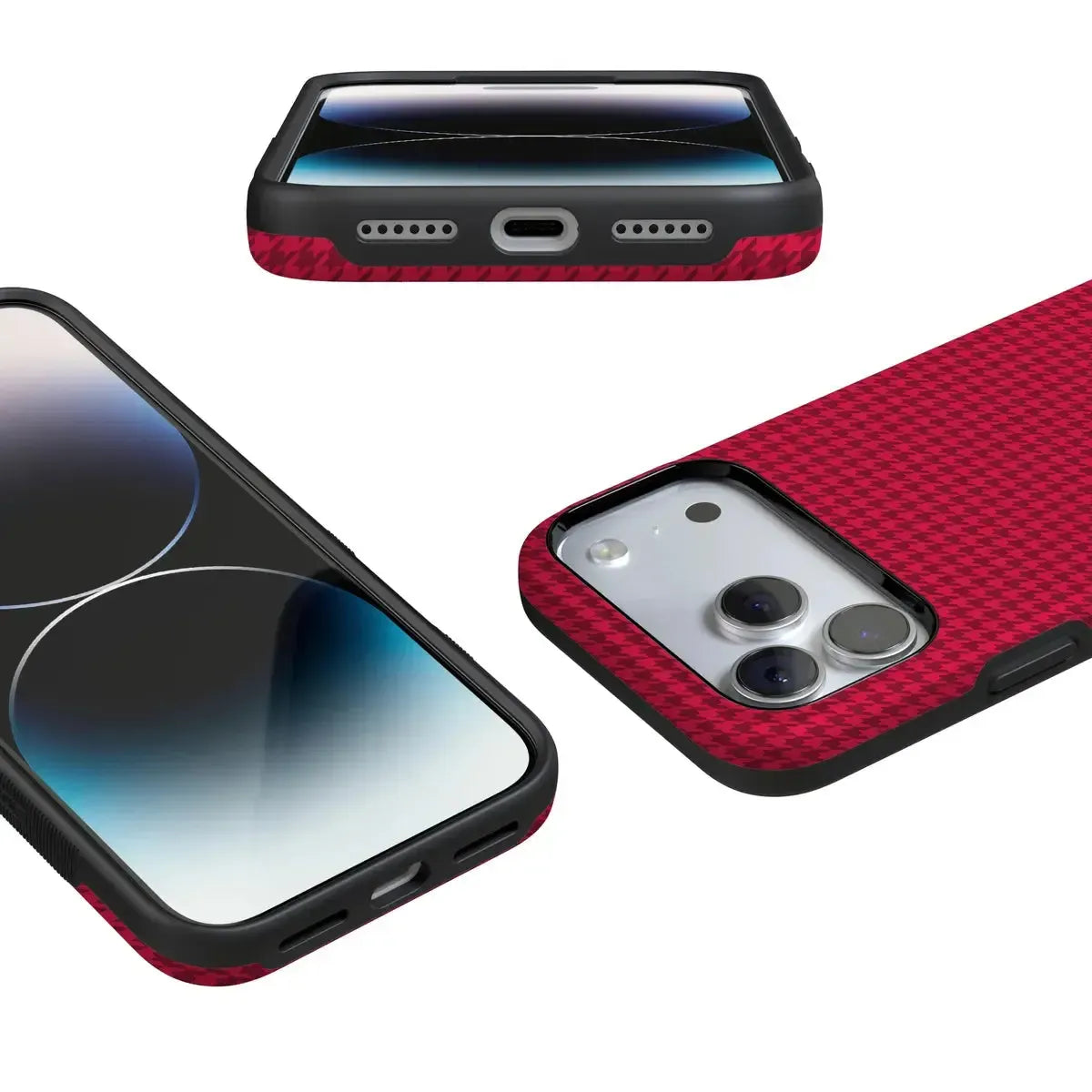 Best Dressed | Red Houndstooth Case