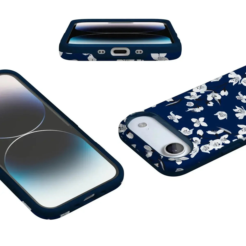 Floral Forest | Navy Cherry Blossom Floral Case