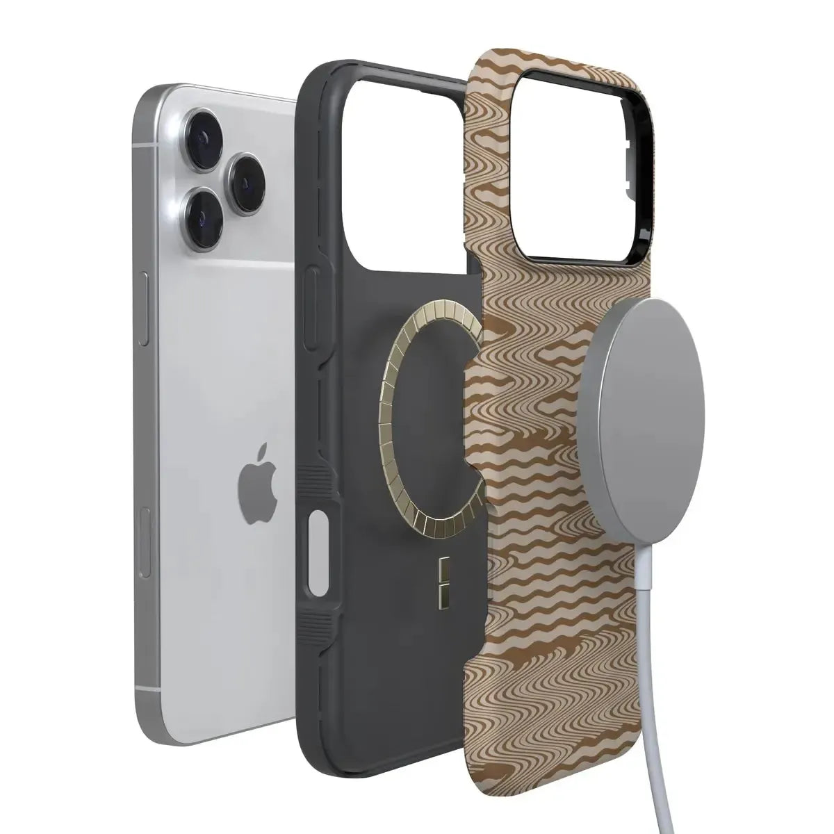 Mocha Ripple | Brown Waves Case