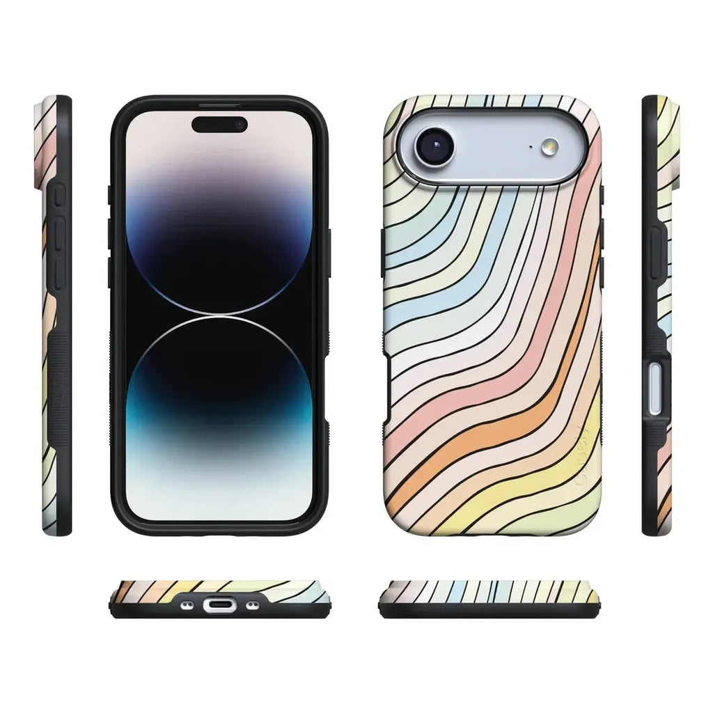 Ride The Wave | Pastel Rainbow Lined Case
