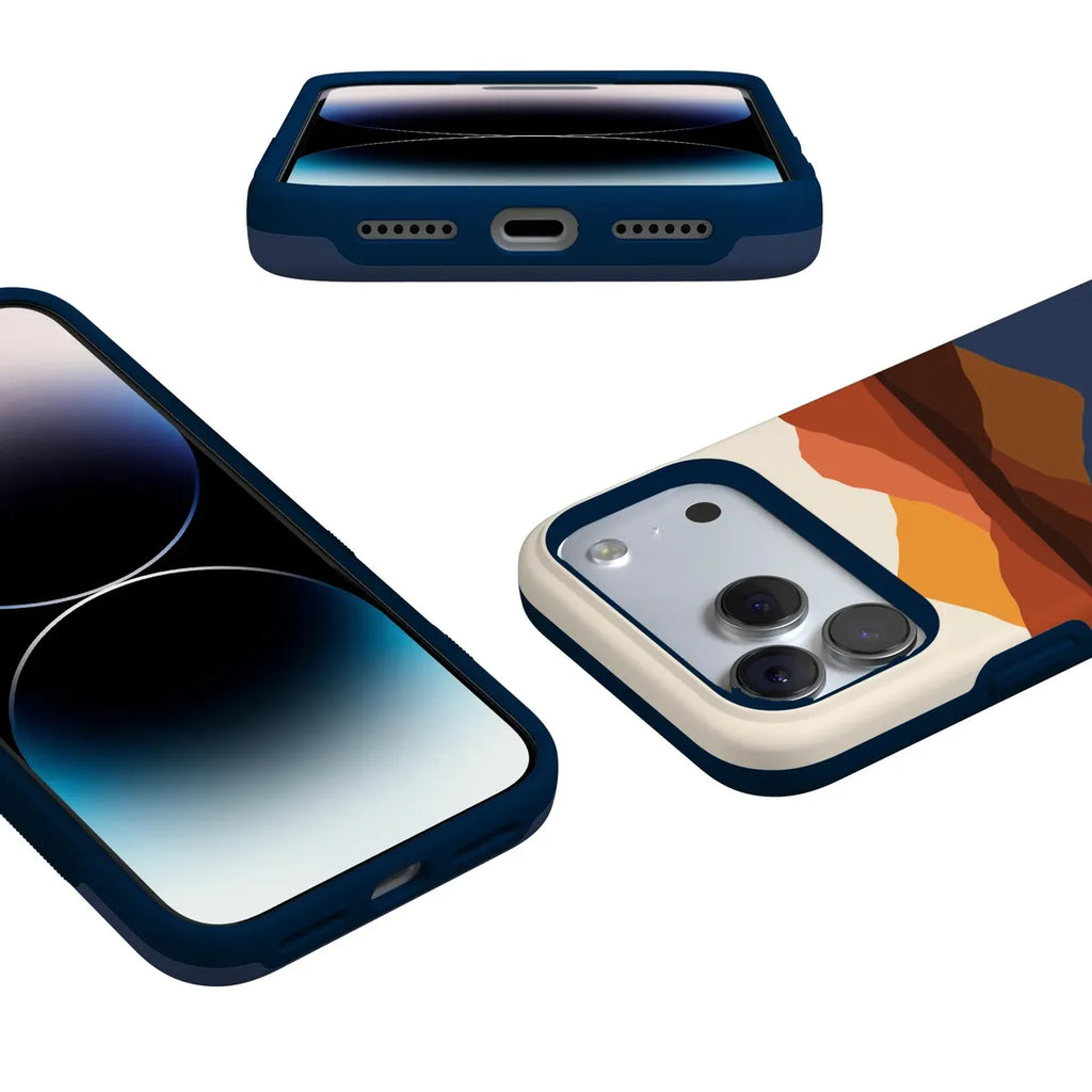 Opposites Attract | Day & Night Colorblock Mountains Case