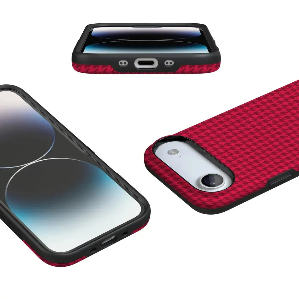 Best Dressed | Red Houndstooth Case