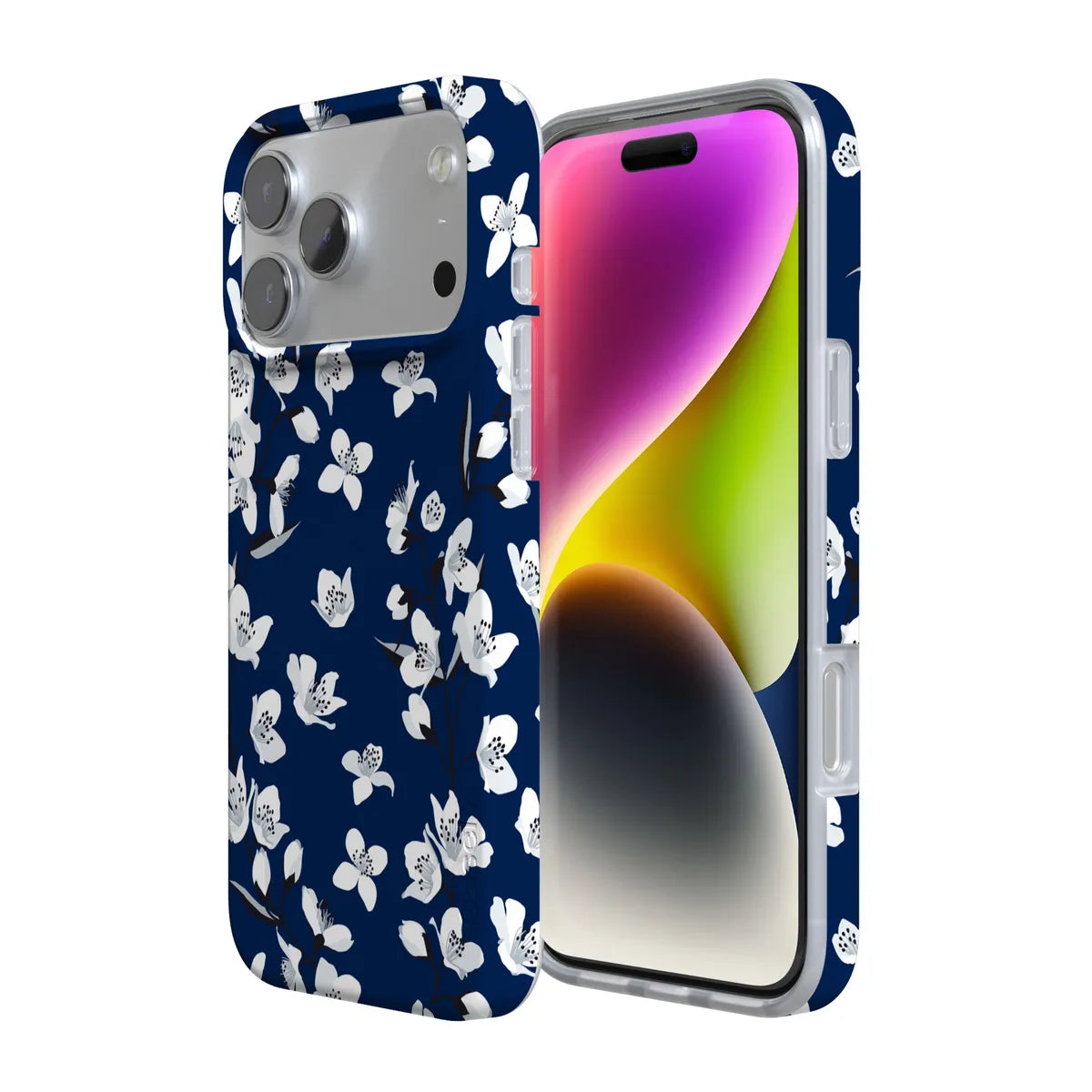Floral Forest | Navy Cherry Blossom Floral Case