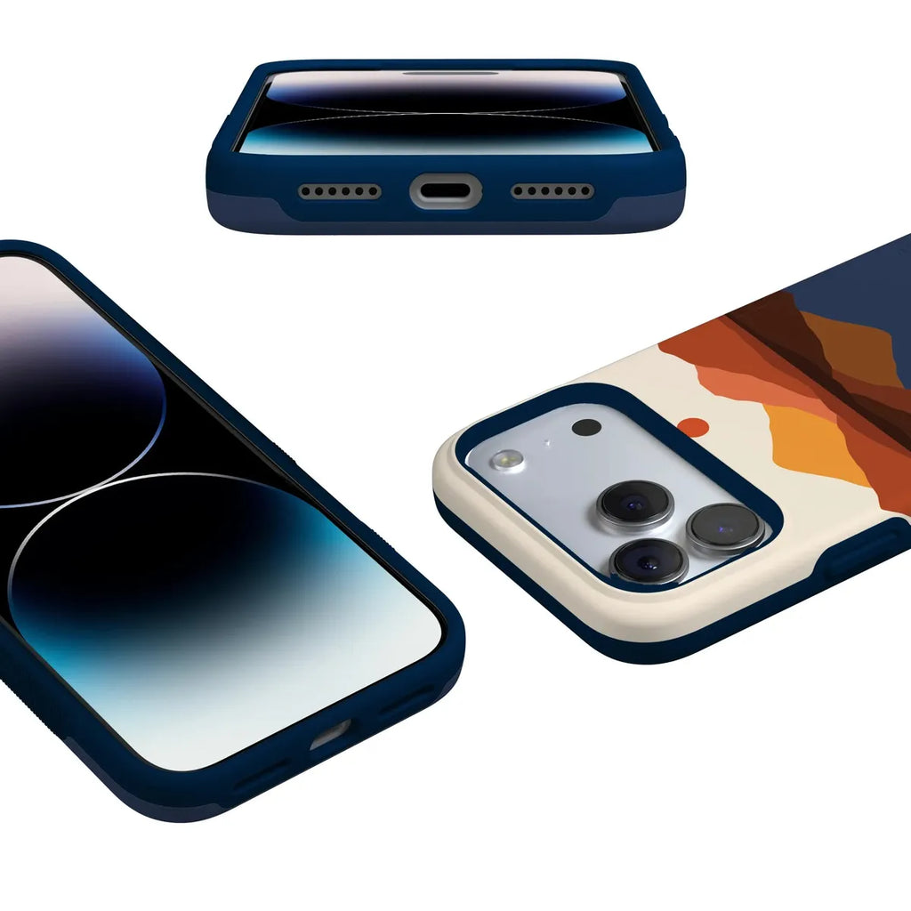 Opposites Attract | Day & Night Colorblock Mountains Case