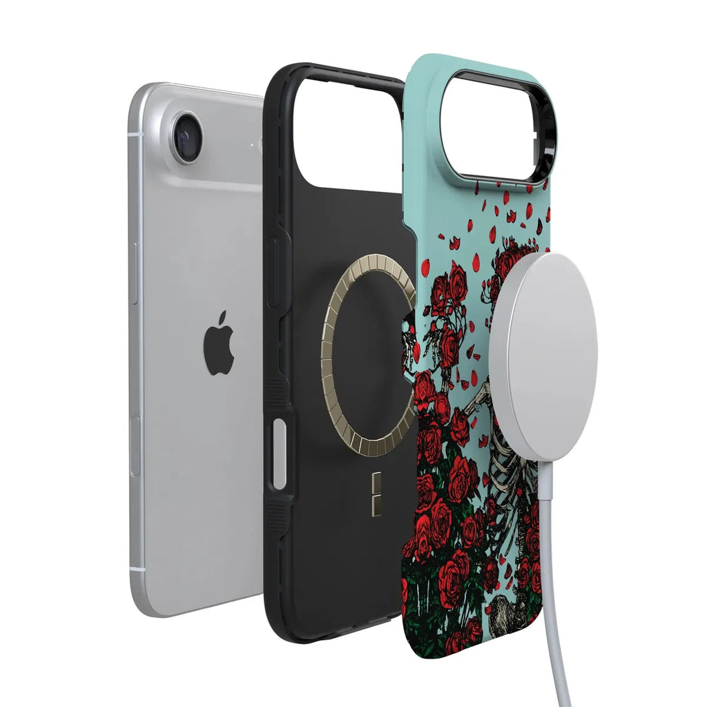 Forever Grateful | Grateful Dead Skeleton Floral Case