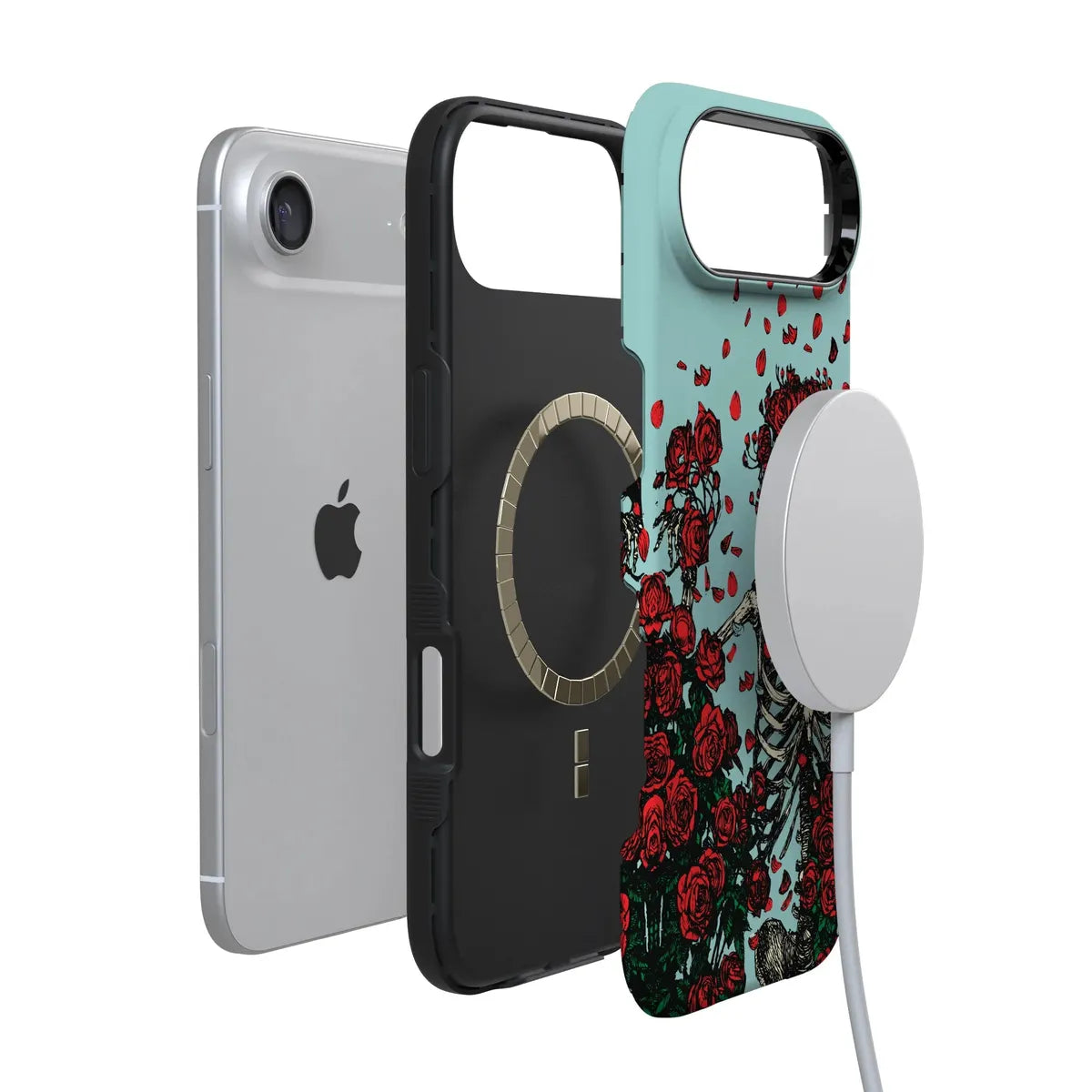 Forever Grateful | Grateful Dead Skeleton Floral Case