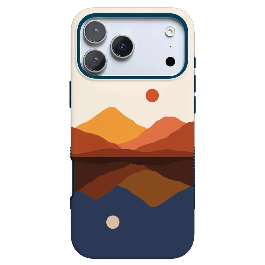 Opposites Attract | Day & Night Colorblock Mountains Case