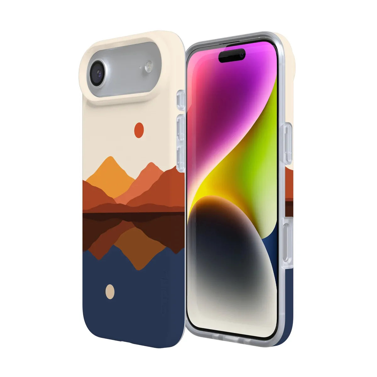 Opposites Attract | Day & Night Colorblock Mountains Case