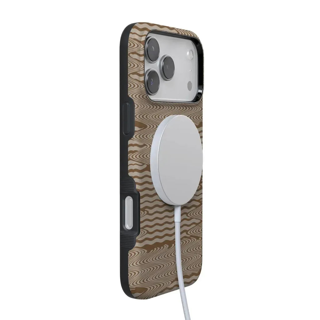 Mocha Ripple | Brown Waves Case