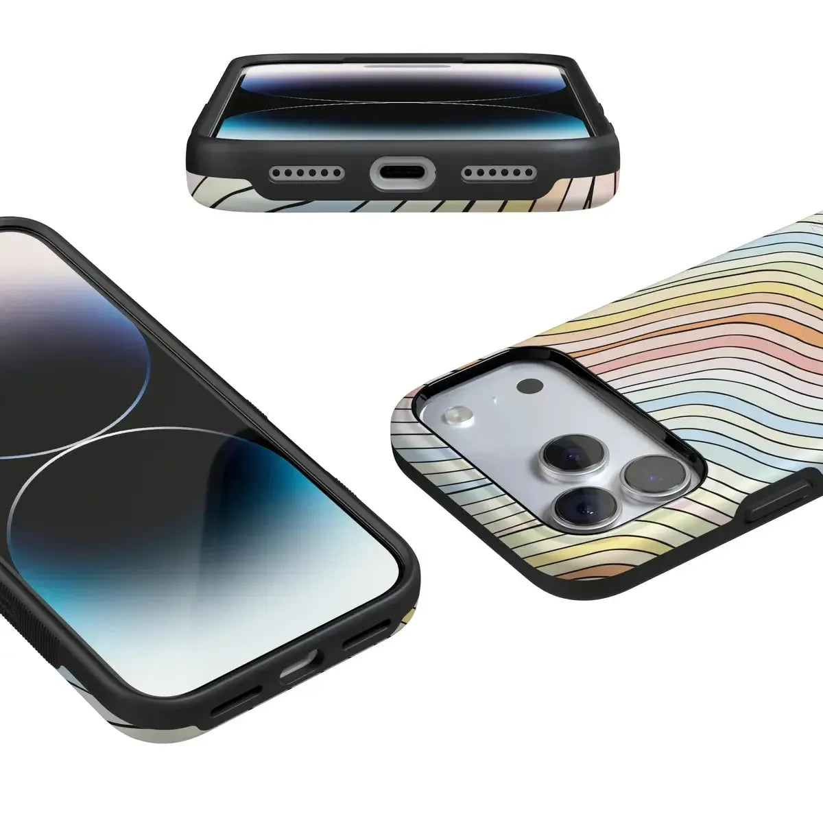 Ride The Wave | Pastel Rainbow Lined Case