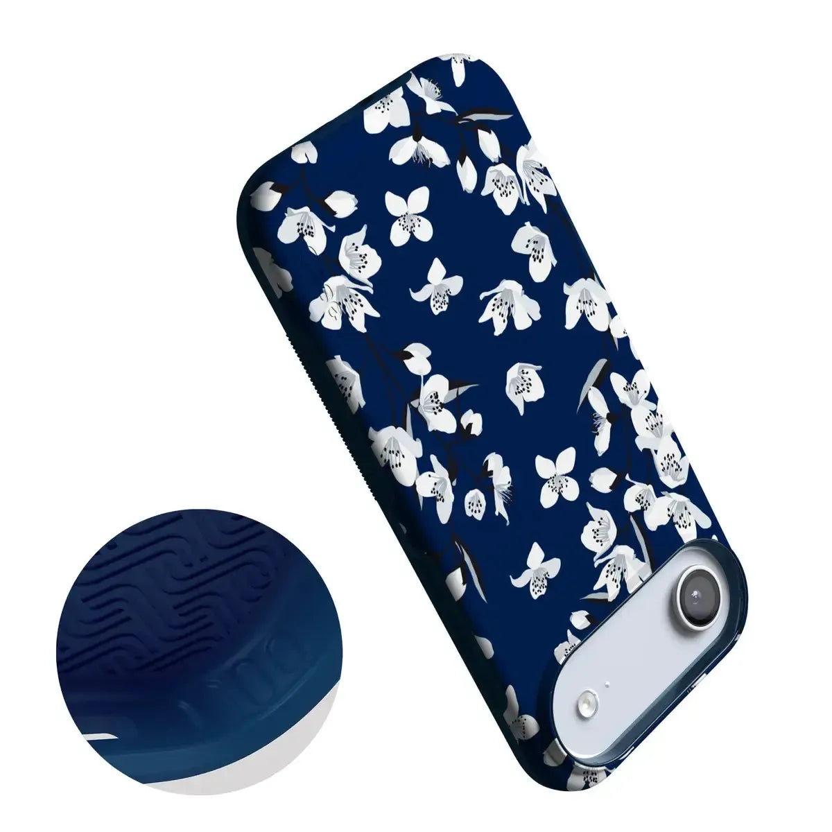 Floral Forest | Navy Cherry Blossom Floral Case