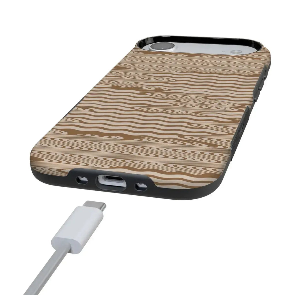 Mocha Ripple | Brown Waves Case