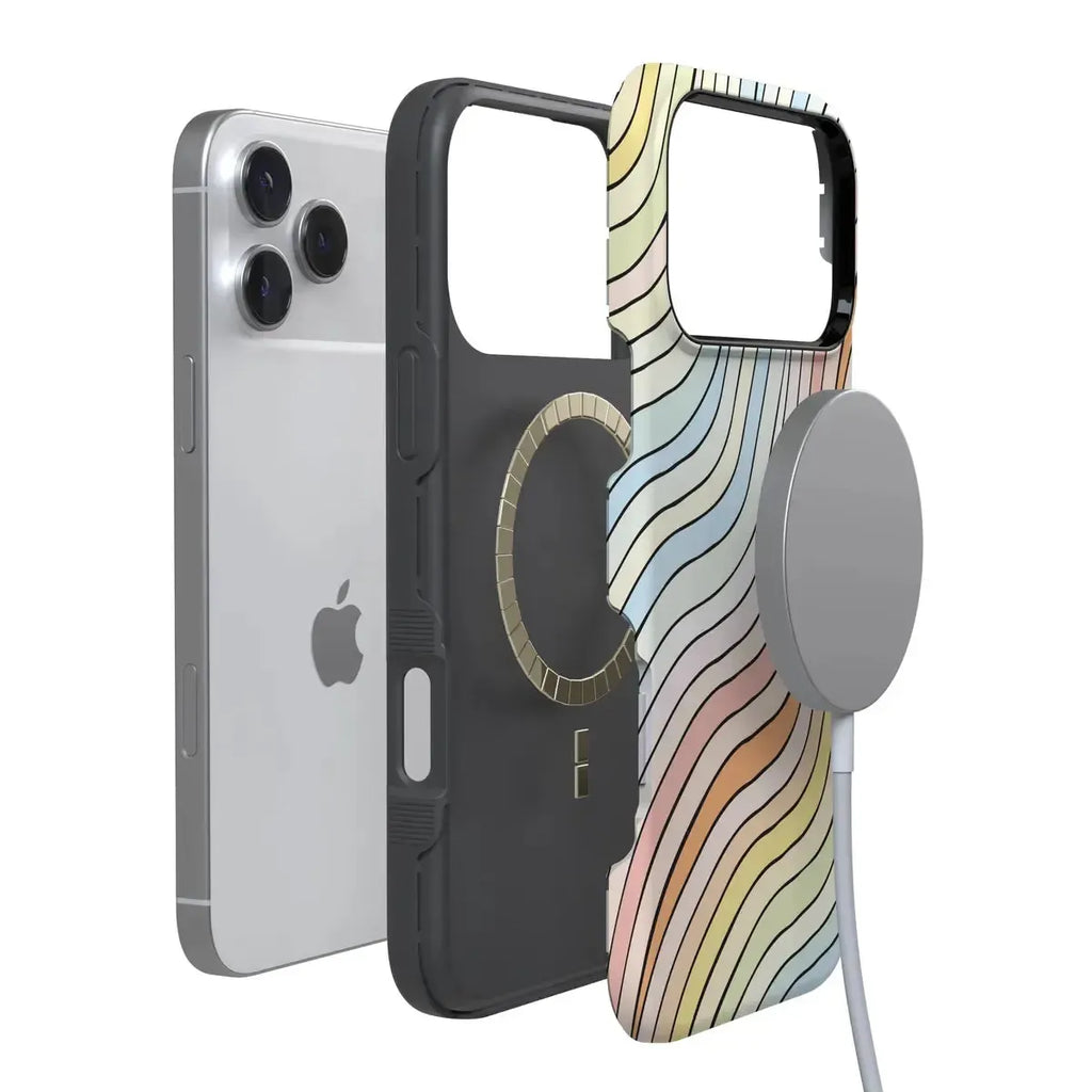 Ride The Wave | Pastel Rainbow Lined Case