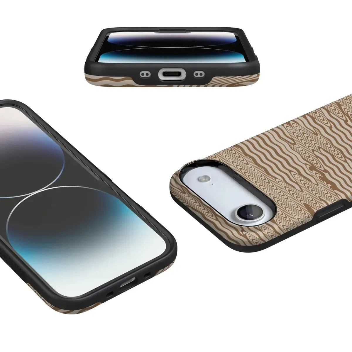 Mocha Ripple | Brown Waves Case