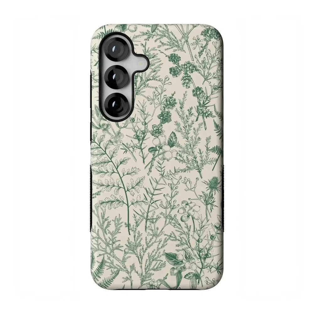Sage Garden | Green Floral Case iPhone Case get.casely Bold Flex + MagSafe® Galaxy S25 Plus 