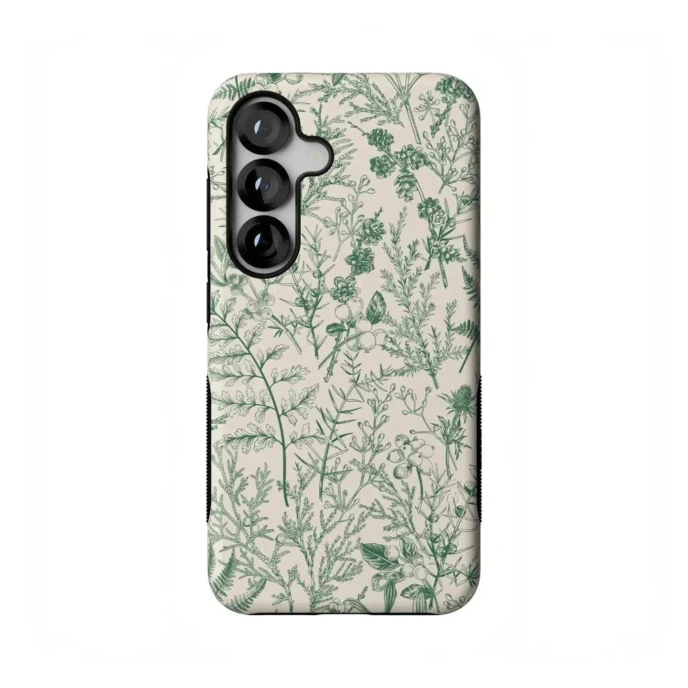 Sage Garden | Green Floral Case iPhone Case get.casely Bold Flex + MagSafe® Galaxy S25 