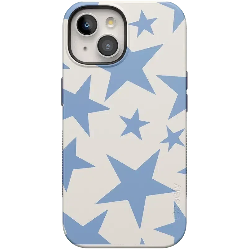 Stars Align | Blue & White Stars Case iPhone Case get.casely Bold Flex + MagSafe® iPhone 15 Plus 