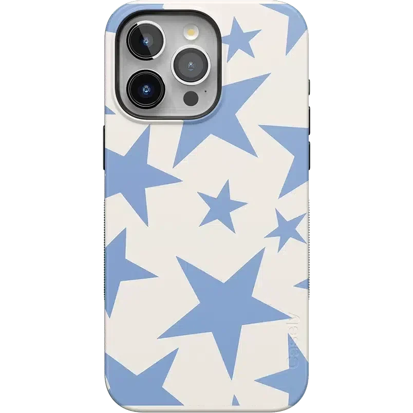 Stars Align | Blue & White Stars Case iPhone Case get.casely Bold Flex + MagSafe® iPhone 15 Pro Max 