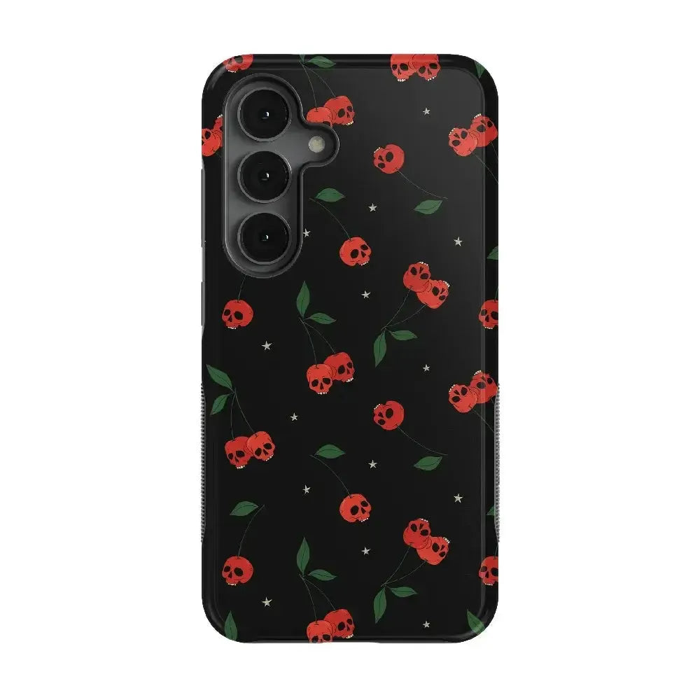 Sweet Revenge | Cherry Skulls Case Phone Case Casetry Bold Flex + MagSafe® Galaxy S25 