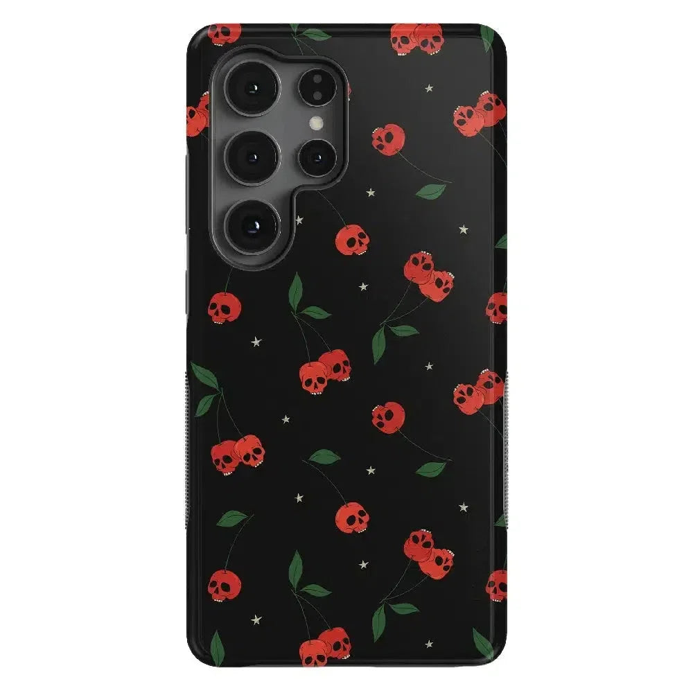 Sweet Revenge | Cherry Skulls Case Phone Case Casetry Bold Flex + MagSafe® Galaxy S25 Ultra 