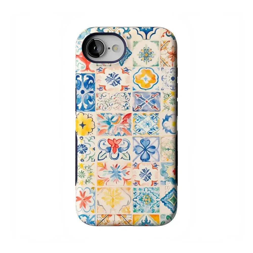 Tuscan Tiles | Dolce Vita Case iPhone Case get.casely Bold Flex + MagSafe® iPhone 16e 