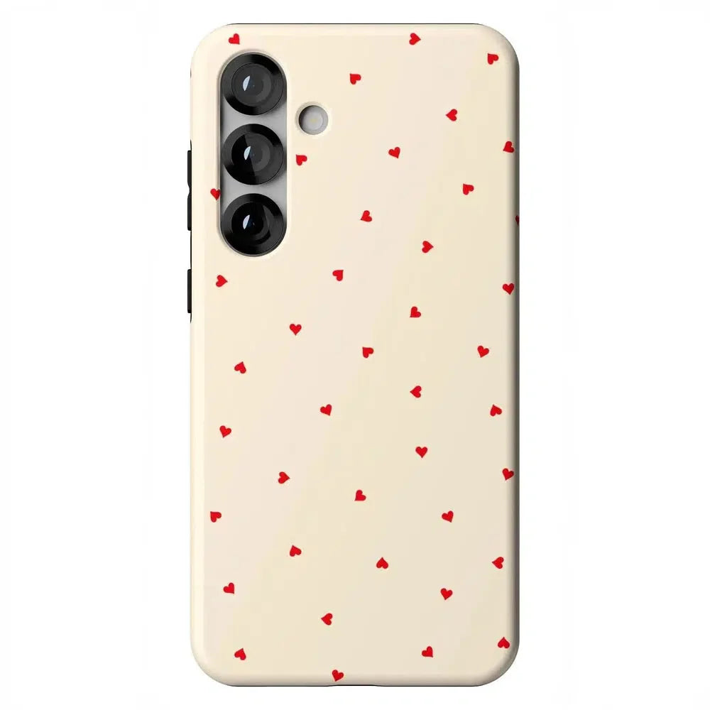 Be Mine | Tiny Hearts Case Phone Case Casetry Essential + MagSafe® Galaxy S25 Plus