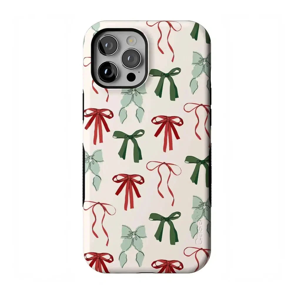 Festive Girlie | Holiday Bows Case Phone Case Casetry Bold Flex + MagSafe® iPhone 12 Pro Max