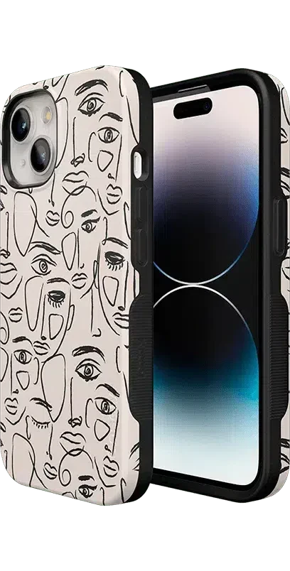 We're All Human | Minimal Face Art Case
