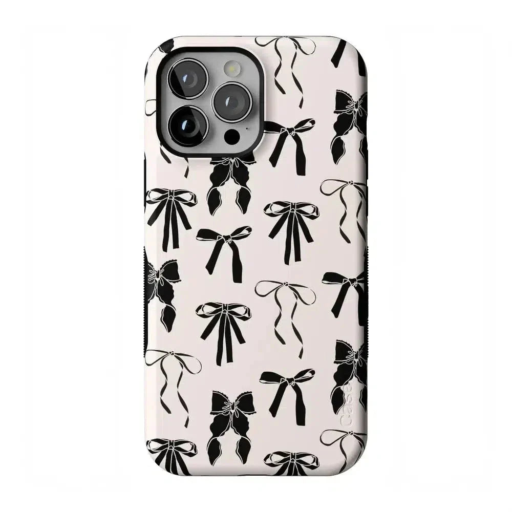 Goth Girlie | Black Bows Case Phone Case Casetry Bold Flex + MagSafe® iPhone 13 Pro Max