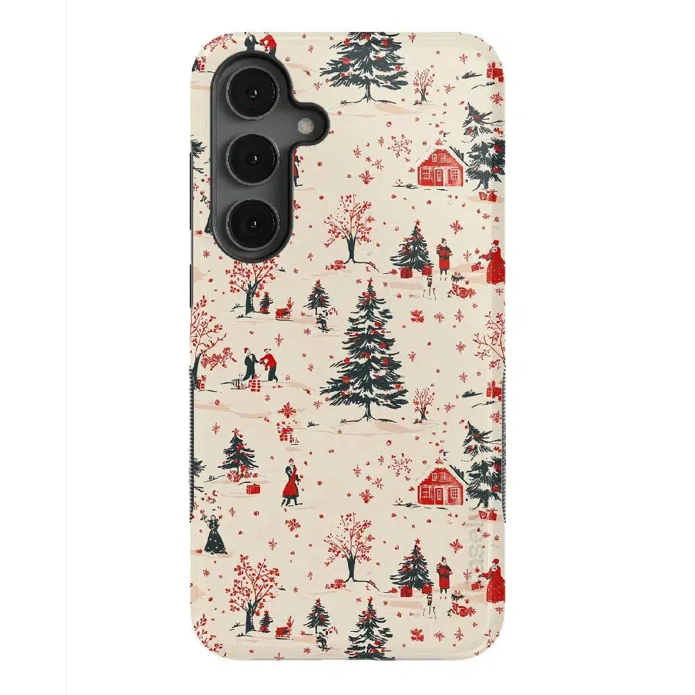 Winter Nostalgia | Vintage Holiday Case Phone Case Casetry Bold Flex + MagSafe® Galaxy S25 Plus 