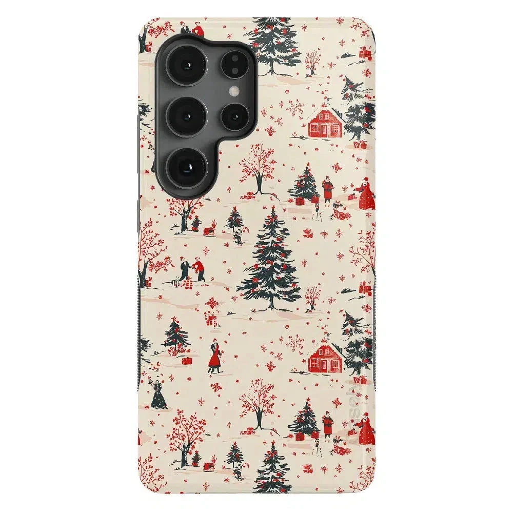 Winter Nostalgia | Vintage Holiday Case Phone Case Casetry Bold Flex + MagSafe® Galaxy S25 Ultra 